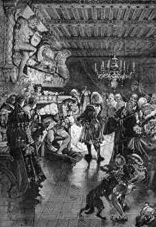 Capetian Prints: Francis I of France recives a mirror from the Venetian ambassador