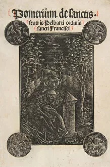 The Franciscan, Pelbart of Temesvar, Studying in a Garden (Schr. 2876), 1502