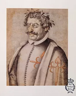 Images Dated 8th April 2014: Francisco de Quevedo y Villegas (1580-1645), Spanish writer, portrait in the Book
