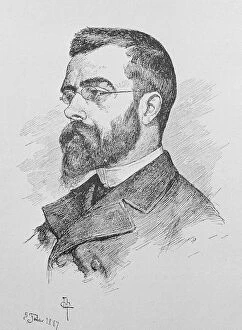 Retrato Portrait Gallery: Francisco Tarrega (1852-1909), Spanish guitarist and composer