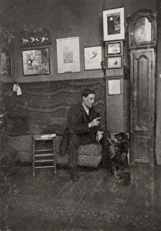 Francisque Poulbot, French cartoonist and illustrator, 1909