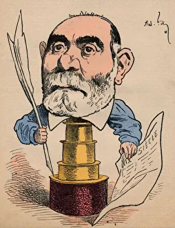 Andre Gill Collection: Francisque Sarcey, c1880. Creator: Andre Gill