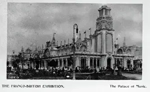 Named Prints: Franco British Exhibition, London 1908 postcard - Palace of Music. Creator: Unknown