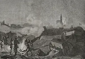Shooting Prints: Franco-Prussian War (1870-1871): Bombardment of Strasbourg by the Prussians