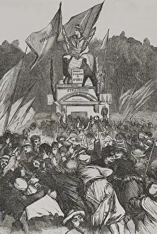 Shouting Prints: Franco-Prussian War (1870-1871): Demonstration in favour of the defenders of Strasbourg