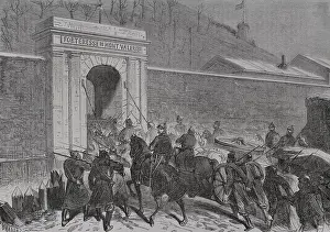 Franco-Prussian War (1870-1871): Entry of the Germans into the Fort Mont-Valerien, Siege of...1871. Creators: Fernando Miranda, Tomas Carlos Capuz