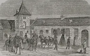 Stable Prints: Franco-Prussian War (1870-1871); French Army - General Faidherbe's headquarters at Boisleux