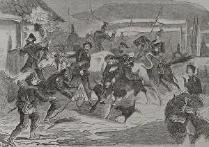 Farm Animal Prints: Franco-Prussian War (1870-1871): Prussian soldiers in search of food