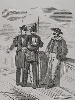 Activity Prints: Franco-Prussian War (1870-1871): Prussian squadron seamen, 1870. Creator: Unknown
