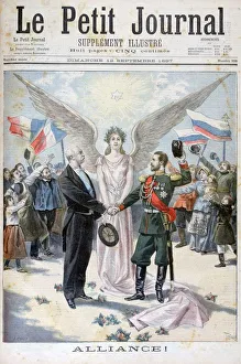 Enthusiasm Prints: The Franco-Russian Alliance, 1897. Artist: Oswaldo Tofani
