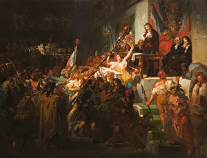 Francois Antoine de Boissy d Anglas saluting Jean Ferauds head during