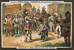 Images Dated 27th September 2005: Francois I creates knight at Bayard, 1515, c19th Century