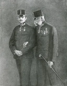 Francis Joseph I Prints: Francois-Joseph et Charles de Habsbourg, 1914. Creator: J Simont