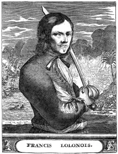 Buccaneer Prints: Francois l Ollonois, 17th century French buccaneer, c1880