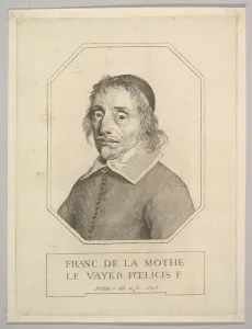 Octagonal Prints: Francois de La Mothe Le Vayer, 1648. Creator: Claude Mellan