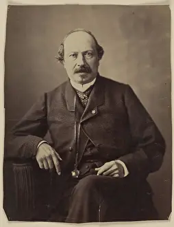 Francois Prints: Francois Ponsard, 1861-1869. Creator: Nadar