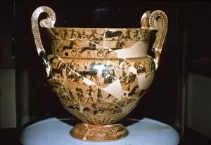 Francois Vase found in an Etruscan Tomb, 6th century BC. Artists: Ergotimos, Kleitias
