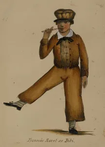 Comic Prints: Françoise Ravel as Bibi, 1855-1859. Creator: Alfred Jacob Miller