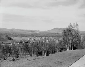 Franconia Prints: Franconia Village and Sugar Hill, White Mountains, c1900. Creator: Unknown