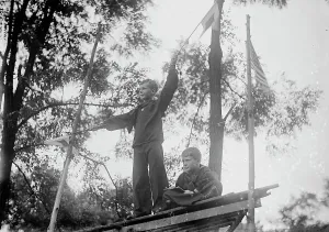 Signalling Prints: Frank A. Daniels, Right, with Brother Jonathan Daniels