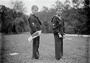 Signalling Prints: Frank A. Daniels, Right, with Brother Jonathan Daniels