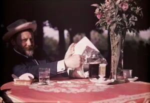 Frank Eugene Seated at Table, 1907. Creator: Alfred Stieglitz Frank Eugene Seated at Table, 1907. Creator: Alfred Stieglitz