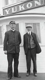 Travellers Collection: Frank G. Carpenter at right, between c1900 and 1916. Creator: Unknown