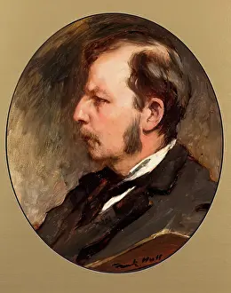 Portraits Prints: Frank Holl, Self Portrait, 1885. Creator: Francis Montague Holl