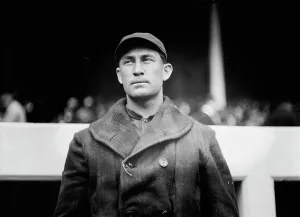 Baseball Cap Prints: Frank Metz, first baseman, Boston NL (baseball), 1913. Creator: Bain News Service