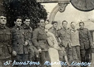 Mosman New South Wales Australia Prints: Frank Morris and other blinded soldiers c1918. Creator: Unknown