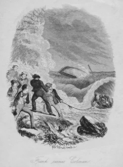 Cruikshank Prints: Frank rescues Colman, c1850. Creator: George Cruikshank