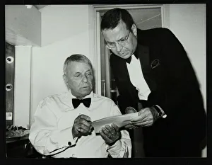 Albert Hall Prints: Frank Sinatra and Frank Sinatra Jr backstage at the Royal Albert Hall, London, 28 May 1992