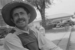 Straw Hat Collection: Frank Tengle, Hale County, Alabama, 1936. Creator: Walker Evans