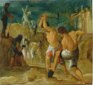 Ladder Prints: The Frankfurt Altarpiece of the Exaltation of the True Cross: The Digging