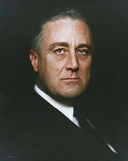 Democrat Prints: Franklin D. Roosevelt, about 1932. Creator: Vincenzo Laviosa