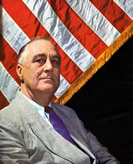 Franklin Delano Roosevelt (1882-1945), 32nd President of the USA 1932-1945, c1943