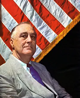 Franklin Delano Roosevelt (1882-1945), 32nd President of the USA 1932-1945, c1943 Franklin Delano Roosevelt (1882-1945), 32nd President of the USA 1932-1945, c1943