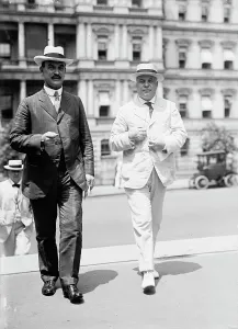 Franklin W Lane Prints: Franklin K. Lane, right, 1914. Creator: Harris & Ewing