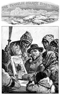 Showing Prints: Franklin Search Expedition - Lt Schwatka Showing the esquimaux the 'Illustrated London News'
