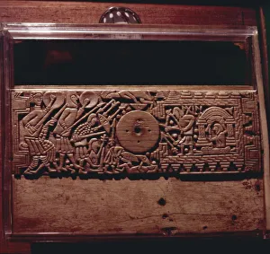 Runestone Prints: Detail from Franks Casket, whalebone Northumbrian work, c700