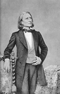 Franz Liszt Prints: Franz Liszt, 19th-century Hungarian composer, pianist, conductor and teacher