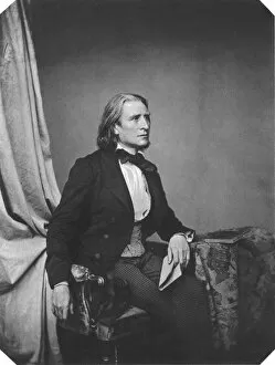 Images Dated 16th March 2011: Franz Liszt, Hungarian composer and pianist, c1860. Artist: Franz Hanfstaengl