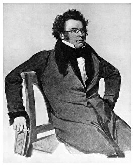 Composer Collection: Franz Peter Schubert, Austrian composer, 1825 (1956)