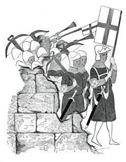 Crossbowman Prints: Fraternity of the Cross-bowmen, 15th century, (1870)