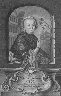 Wolfgang Prints: Frau Maria Mullerin, (1759). Creator: Gustav Andreas Wolfgang
