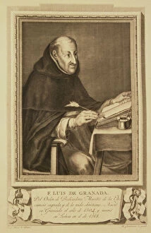 Nacional Gallery: Fray Luis de Granada (1504-1588), Spanish writer and speaker, engraving of the collection