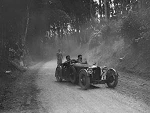 Frazer Nash Prints: Frazer-Nash 2-seater taking part in a motoring trial, c1930s. Artist: Bill Brunell