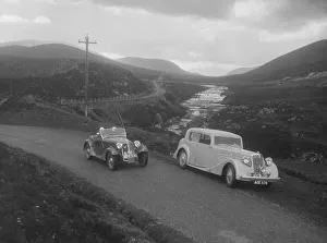 Rsac Prints: Frazer-Nash BMW 319 / 55 of E Violet Watson passing Bill Brunells Standard