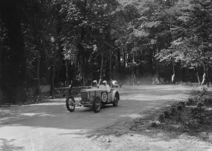 Frazer-Nash racing at Donington Park, Leicestershire, c1930s. Artist: Bill Brunell