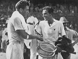 Champion Prints: Fred Perry and FX Shields, 1934. Artist: Sport & General